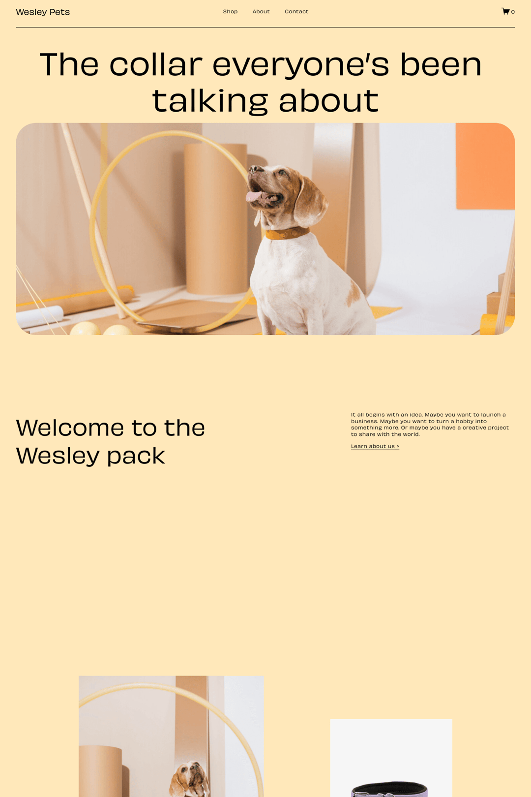 Screenshot of the Wesley: The Retail Revolutionist 🔄 Template