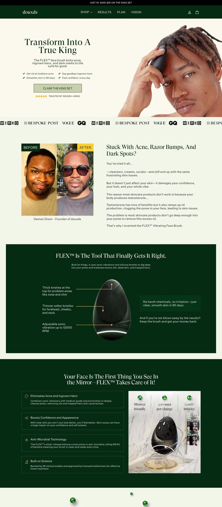Screenshot 2 of douxds (Example Shopify Beauty Products Website)