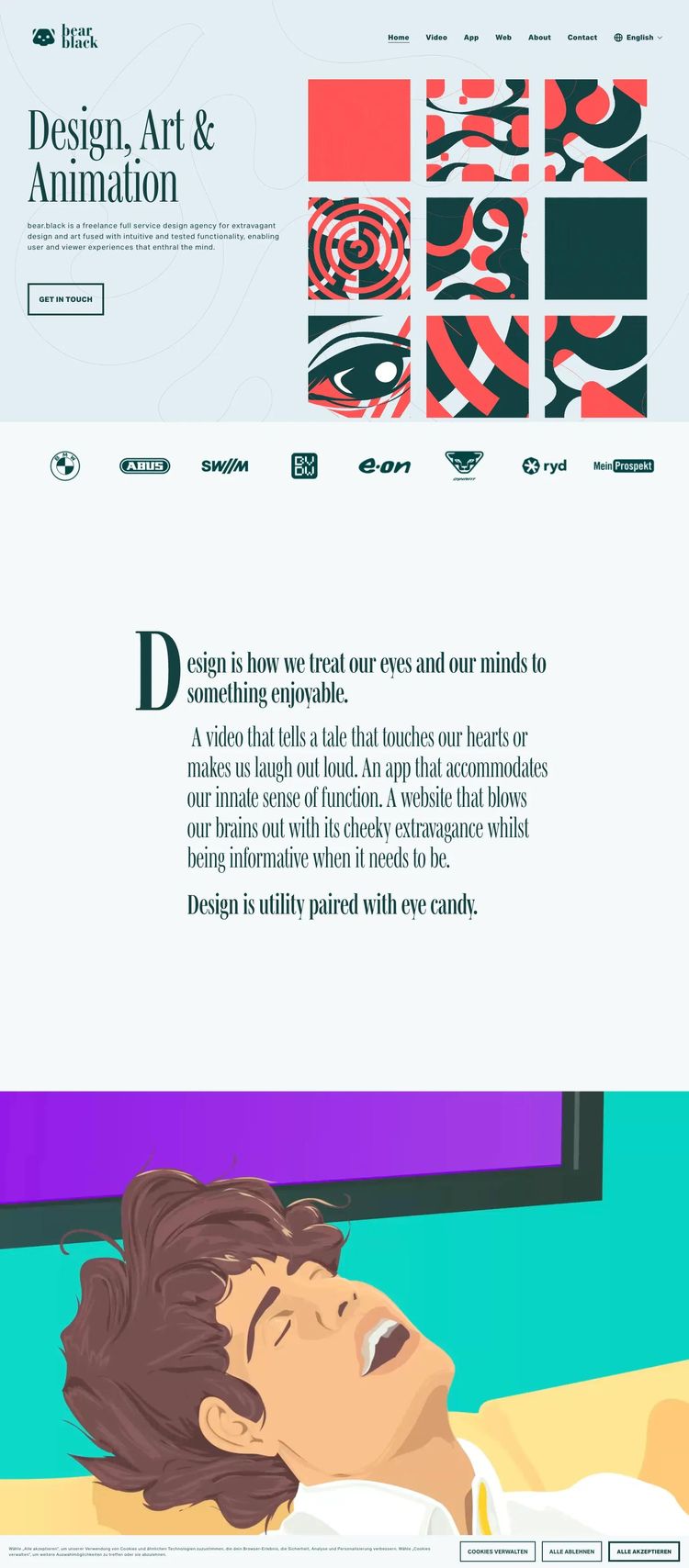 Screenshot 2 of Bear (Example Squarespace Design Agency/Studio Website)