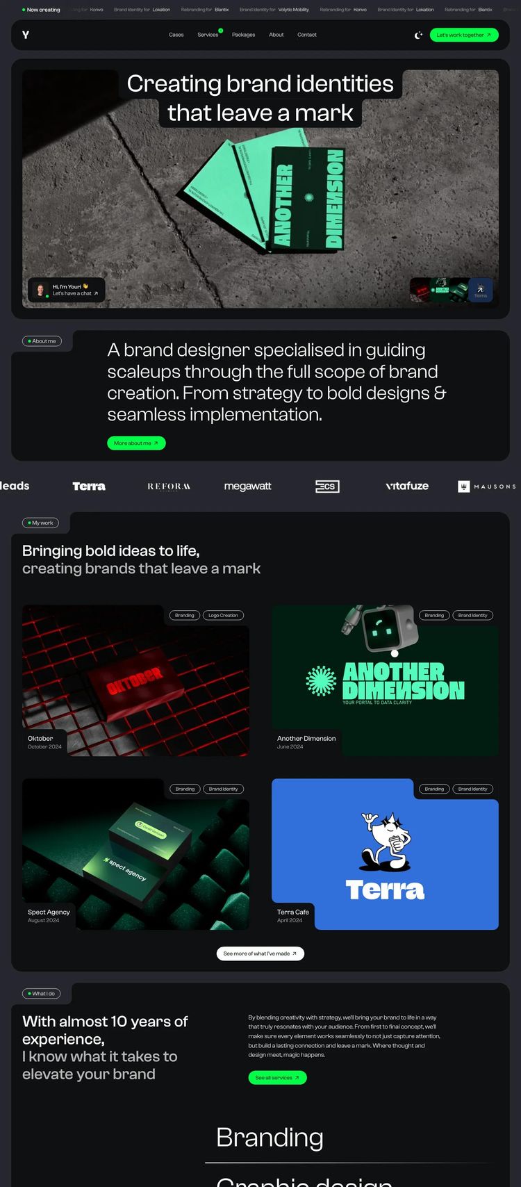 Screenshot 2 of Volytic Mobility (Example Webflow Design Agency/Studio Website)