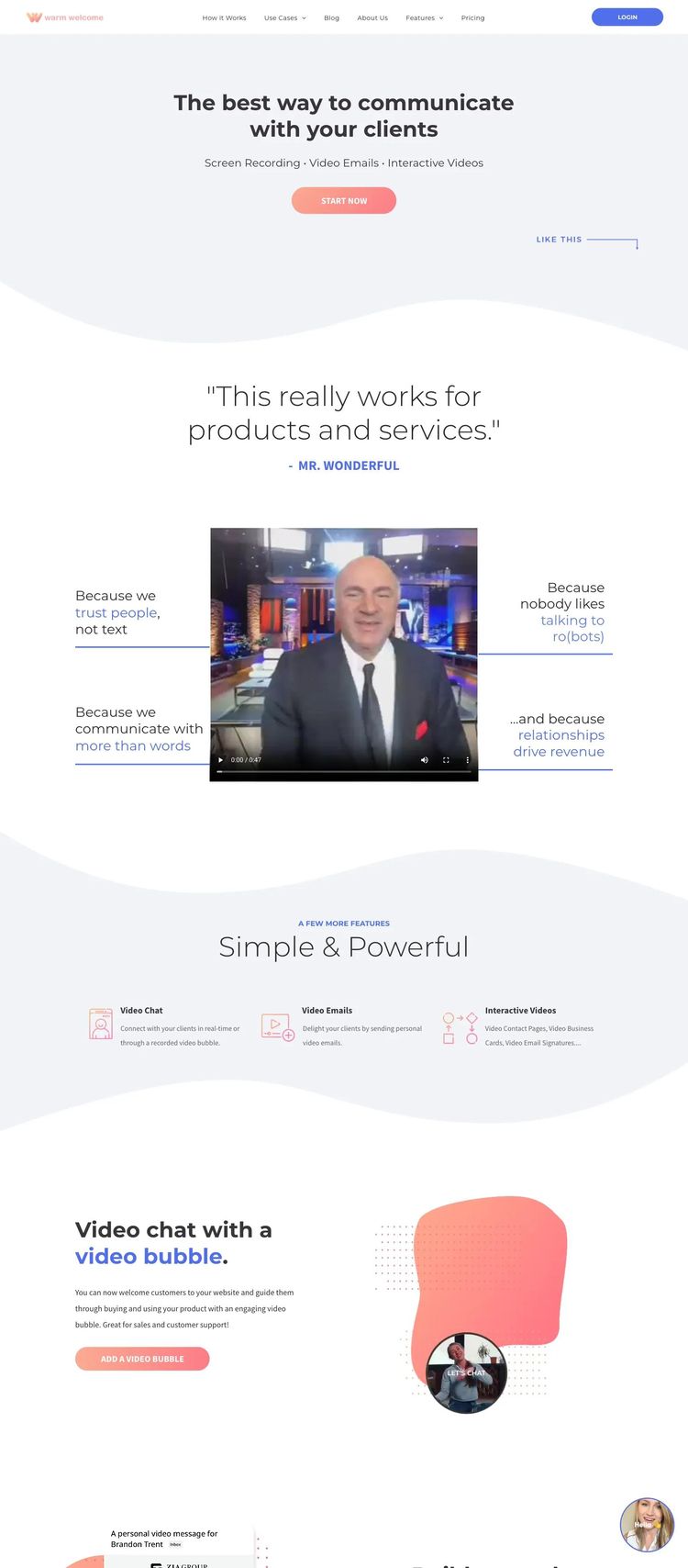 Screenshot 1 of Warm Welcome (Example Duda Business Consultant Website)