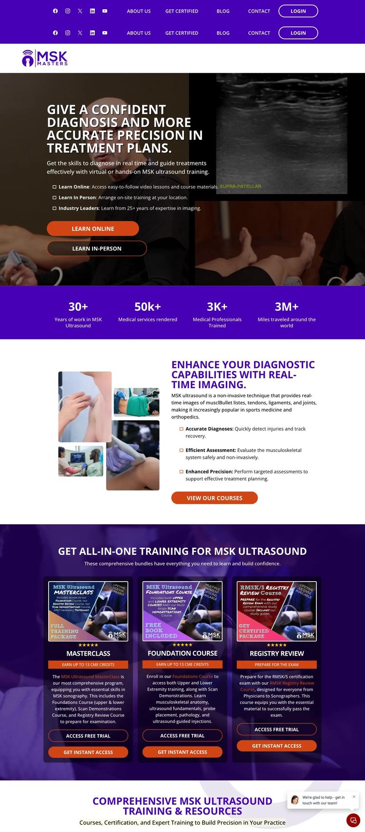 Screenshot 1 of MSK Masters (Example Duda Fitness Website)