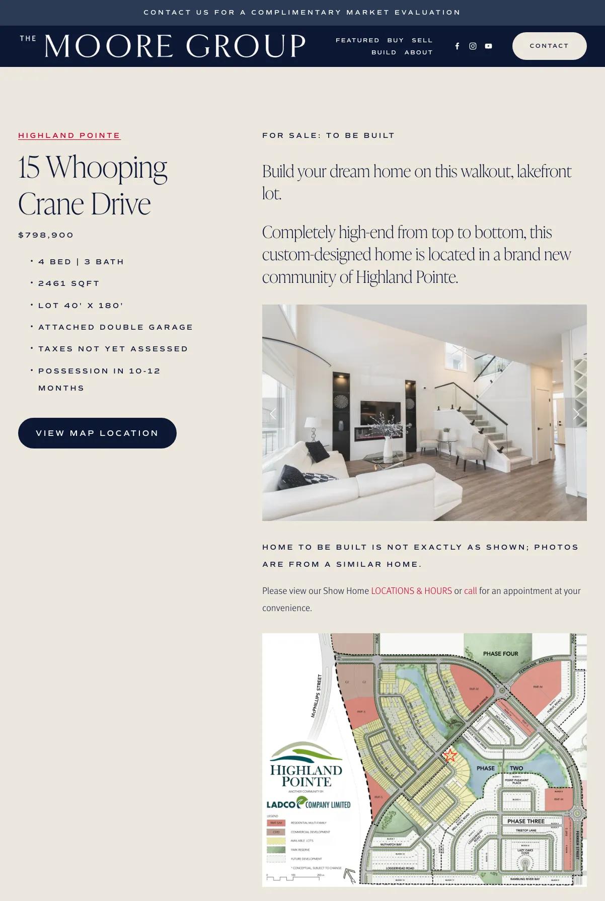 Screenshot 3 of The Moore Group (Example Squarespace Real Estate Website)