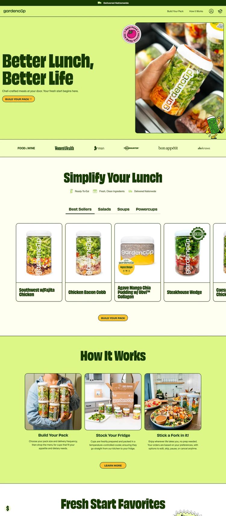 Screenshot 2 of Garden Cup (Example Shopify Health and Wellness Website)