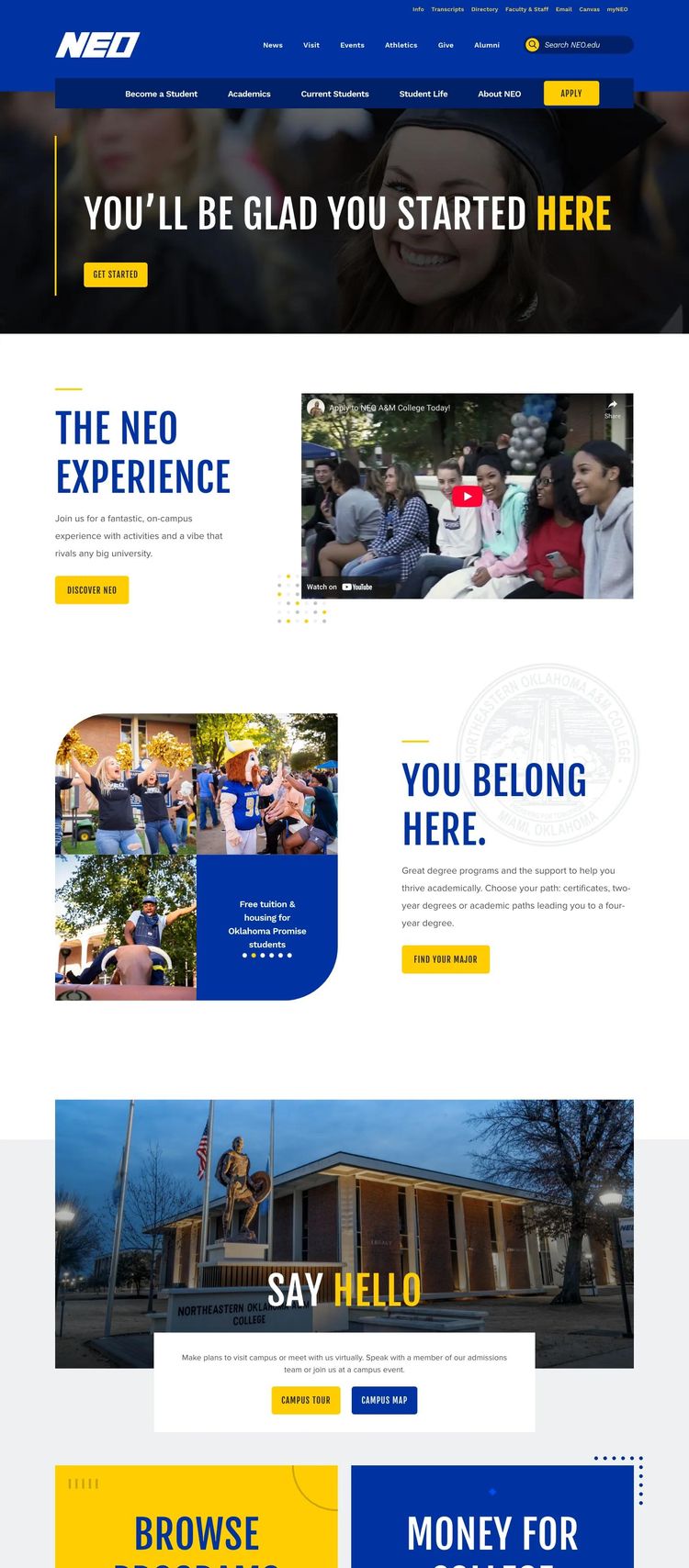 Screenshot 2 of NEO (Example WordPress Educational Institution Website)