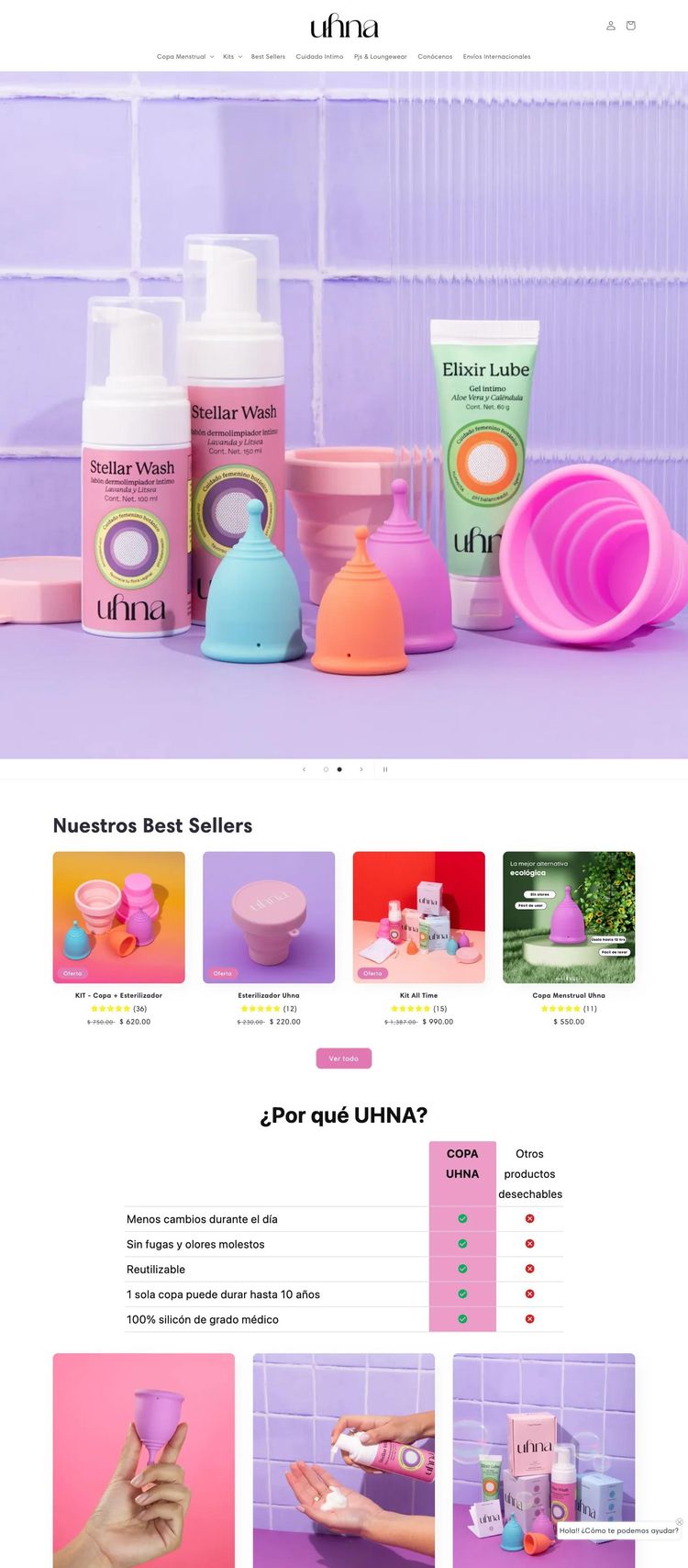 Screenshot 2 of Uhna (Example Shopify Supplements Website)