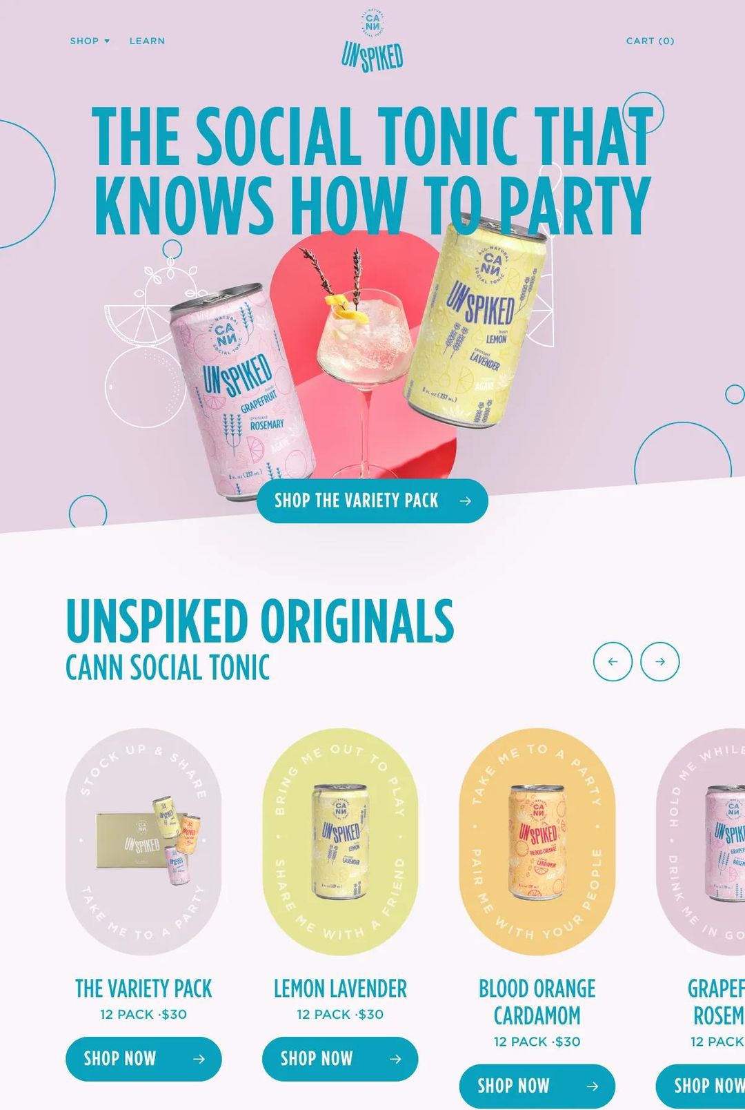 Screenshot 1 of Unspiked (Example Shopify Food and Beverage Website)
