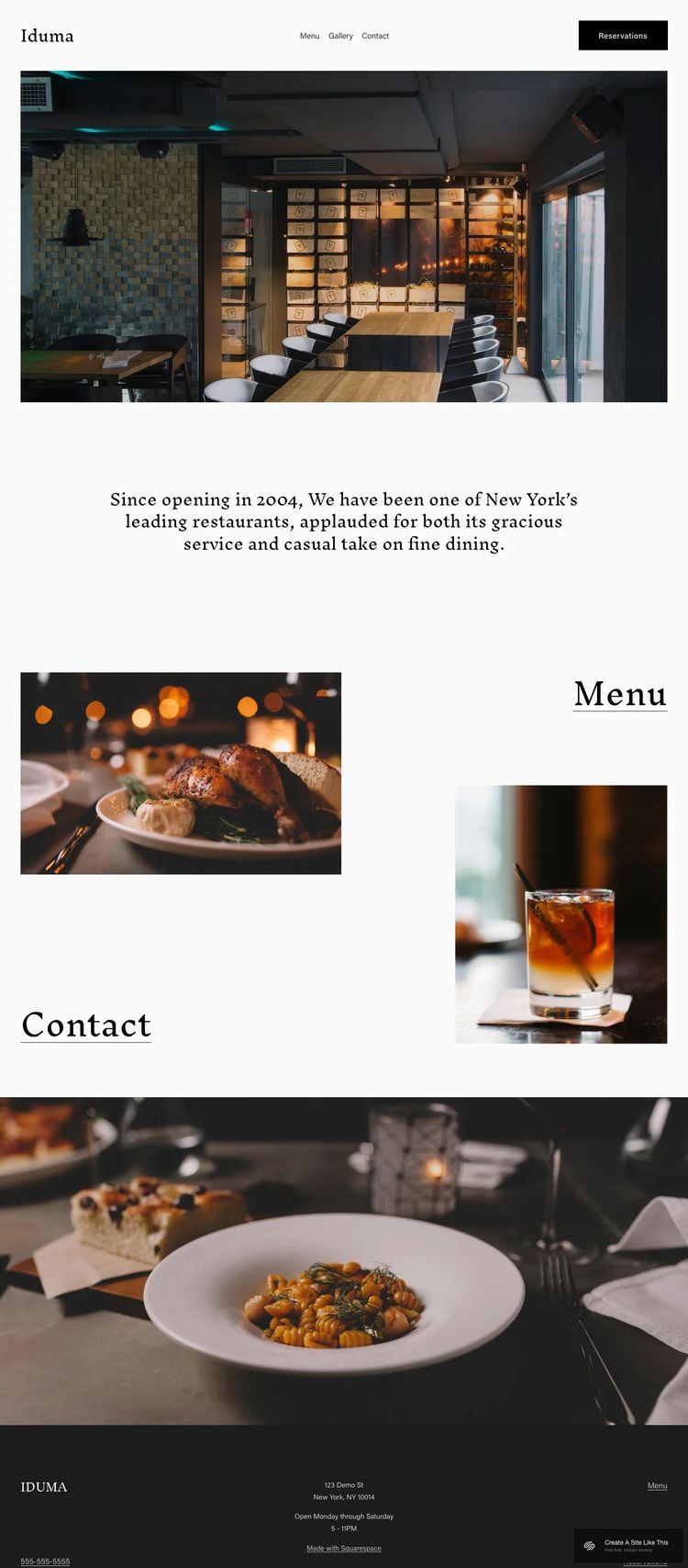 Screenshot 1 of Iduma Template