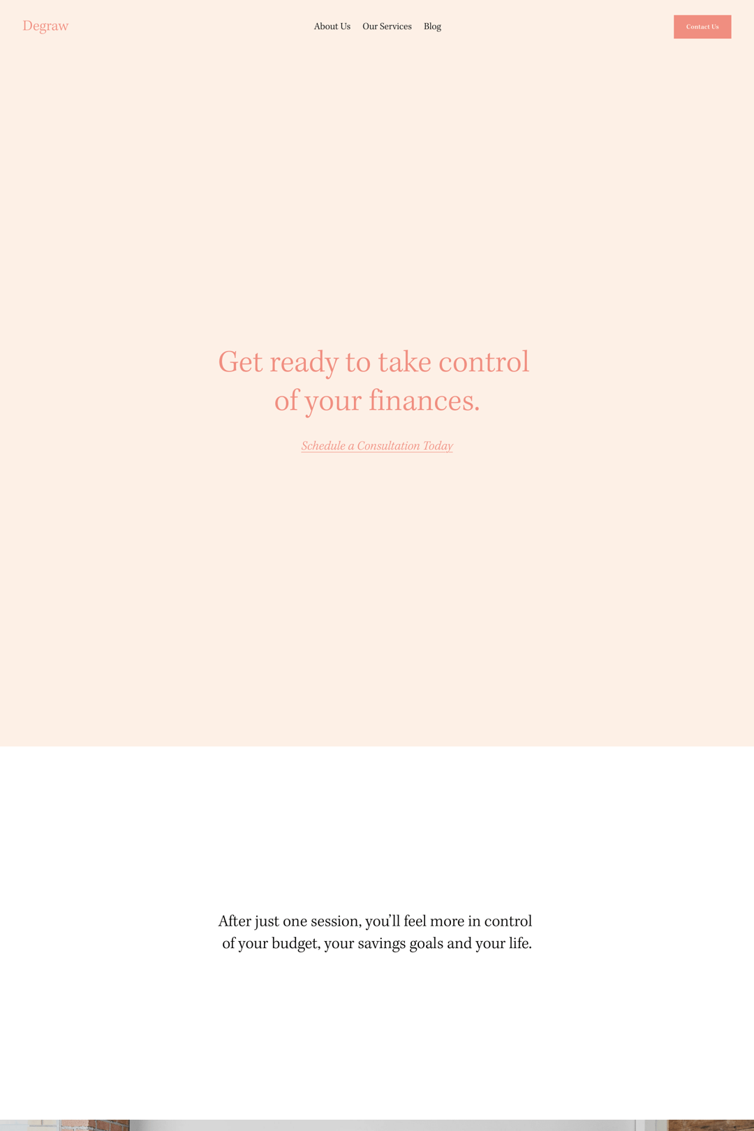 Screenshot of the Degraw: The Copywriting Champion 📝 Template