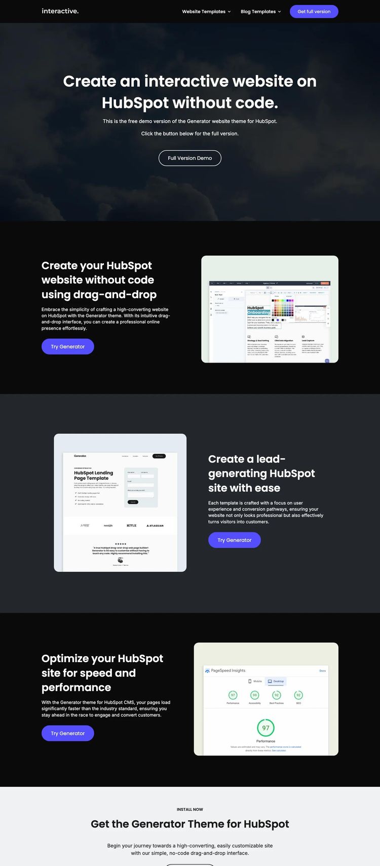 Screenshot 1 of Interactive Template