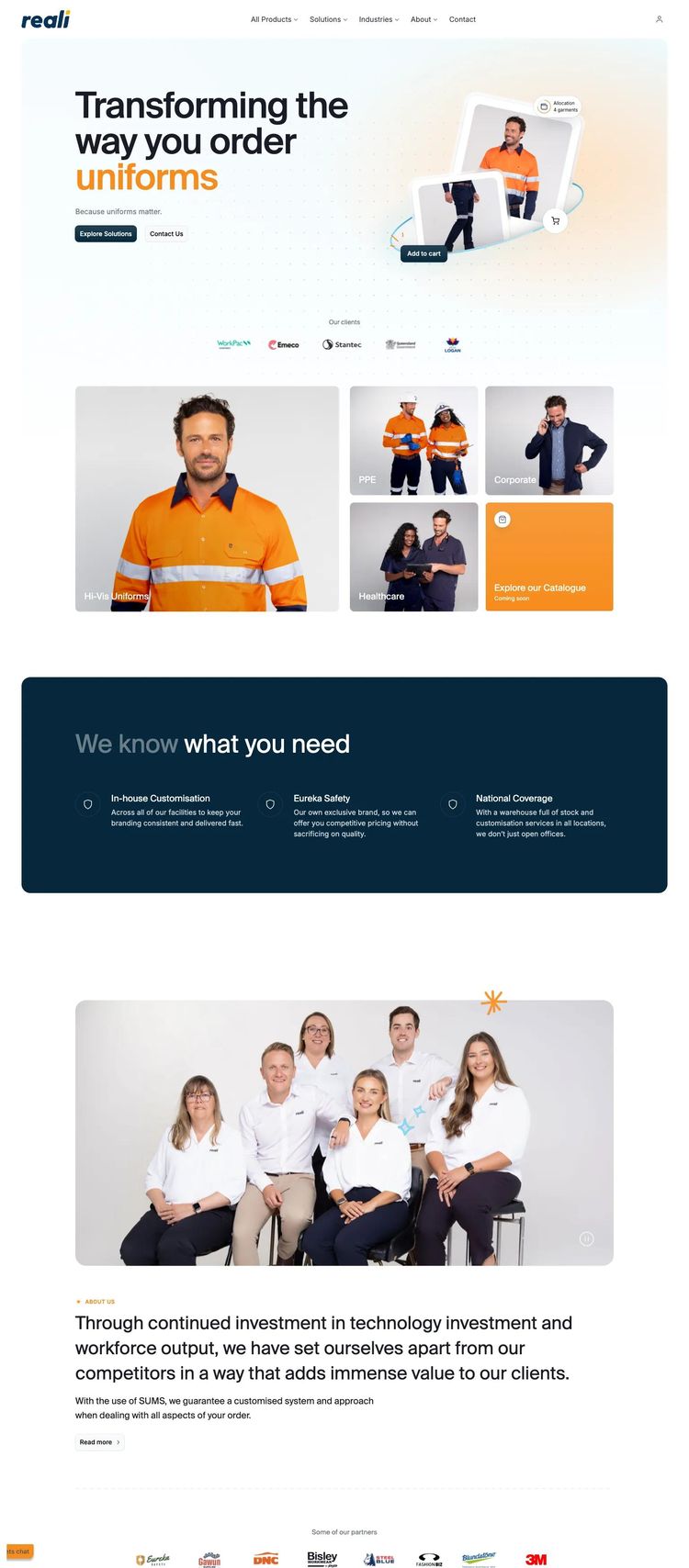 Screenshot 2 of Reali (Example undefined Real Estate Agent Website)