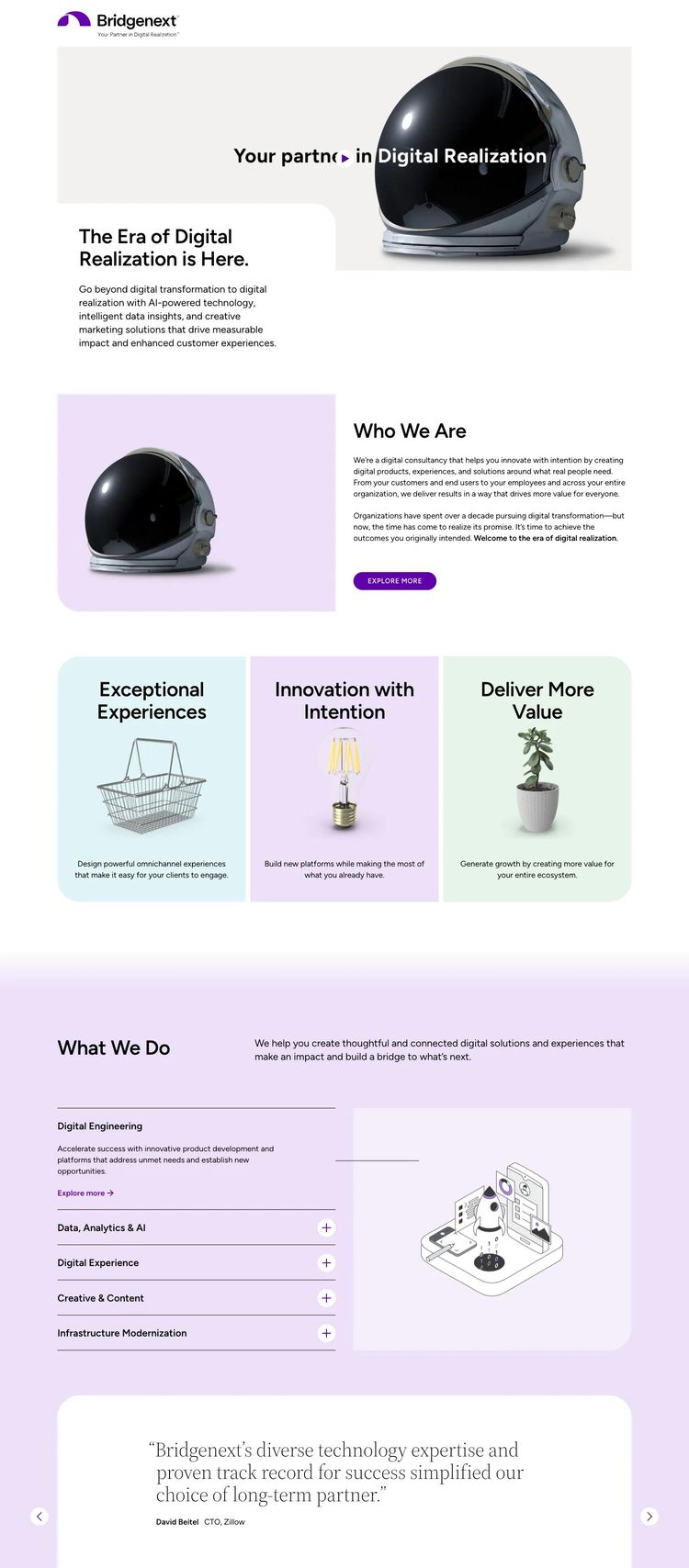 Screenshot 2 of Bridgenext (Example WordPress IT Services Website)