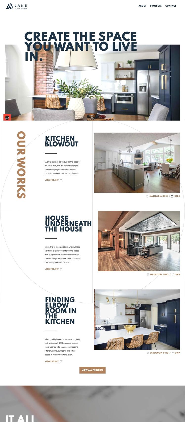 Screenshot 2 of Lakehouse Design (Example Webflow Architect Website)