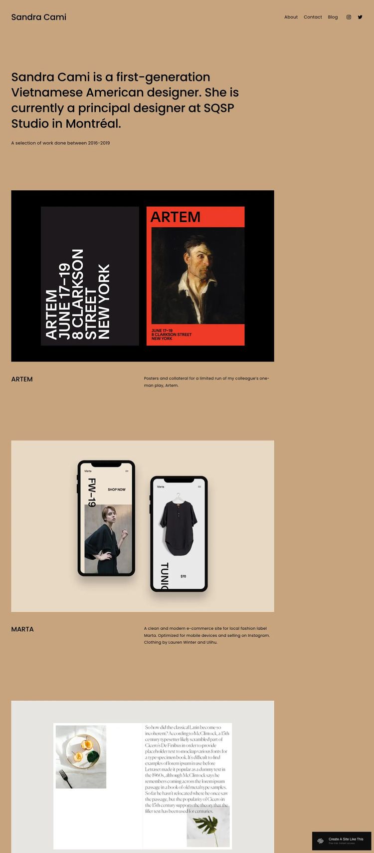 Screenshot 1 of Cami Template