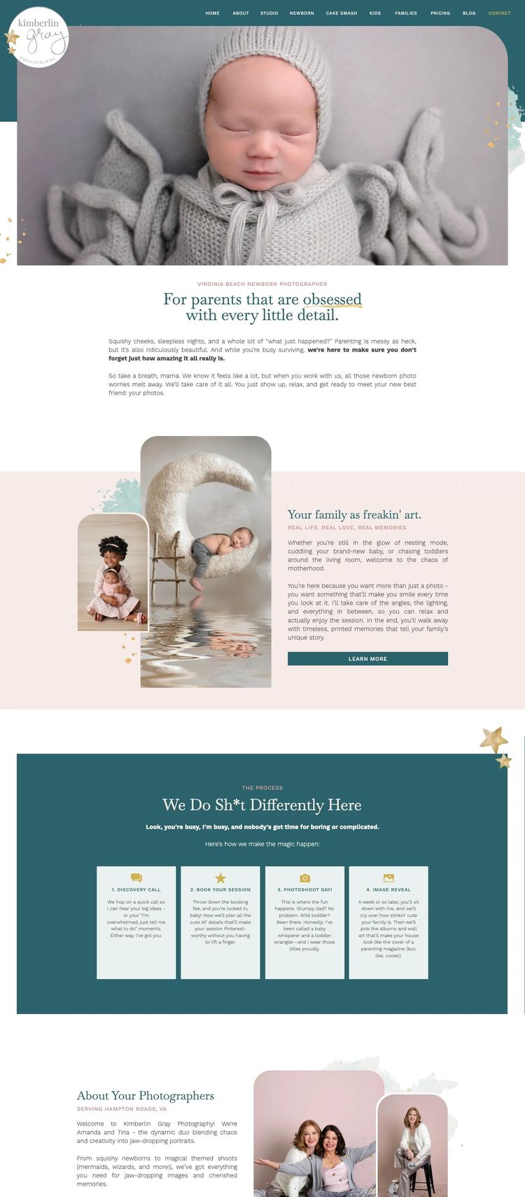 Screenshot 1 of Kimberlin Gray Photography (Example Squarespace Photography Website)