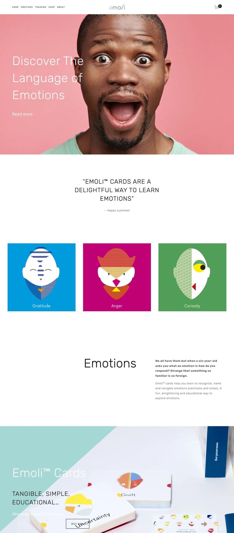 Screenshot 2 of Emoli (Example Squarespace Educational Institution Website)