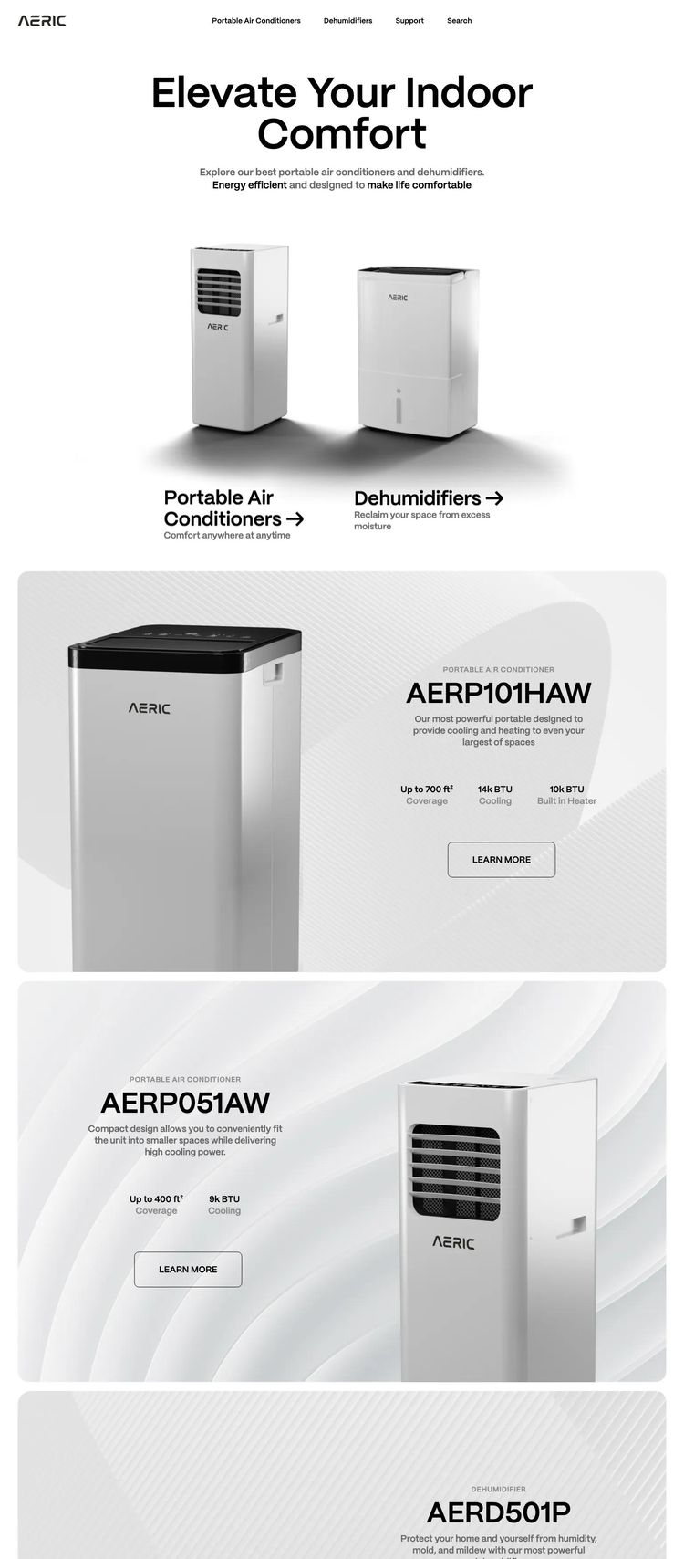 Screenshot 2 of Aeric (Example Webflow HVAC Website)