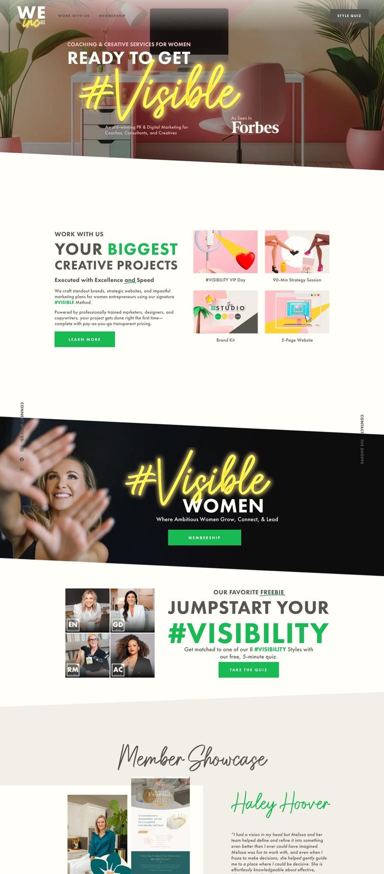 Screenshot 2 of We Inc (Example Squarespace Marketing Agency Website)