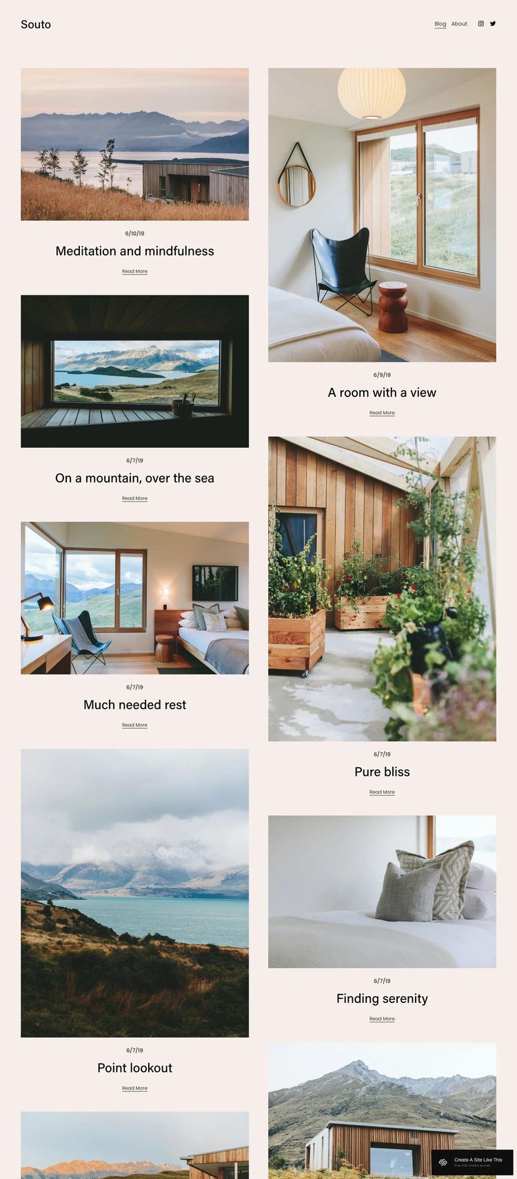 Screenshot 1 of Souto Template