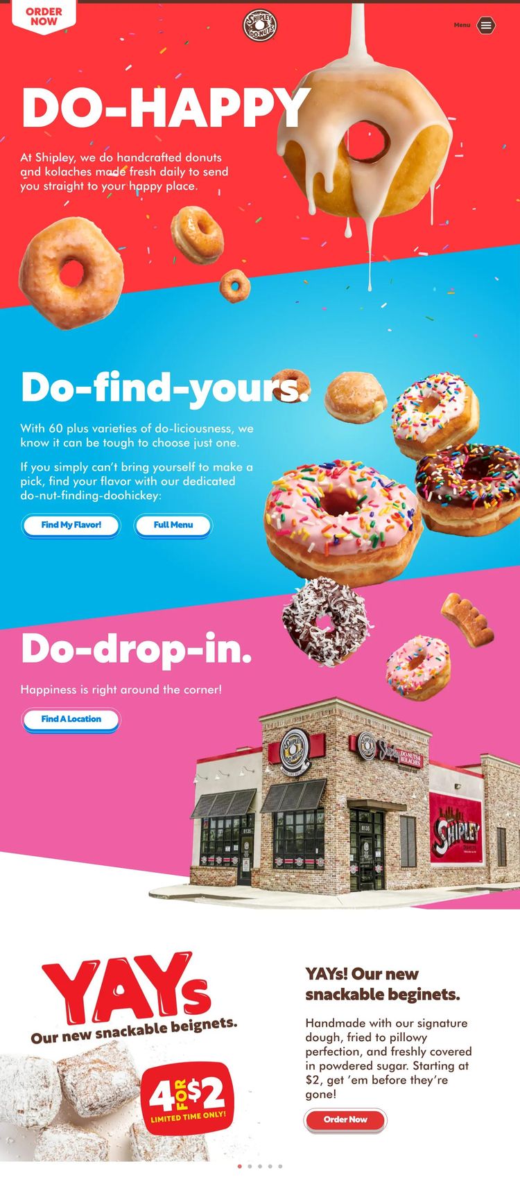 Screenshot 2 of Shipley Donuts (Example WordPress Bakery Website)