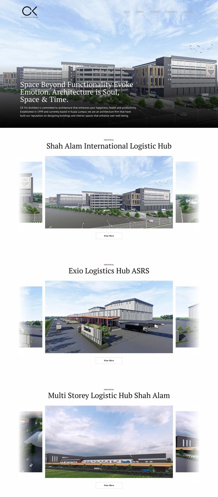 Screenshot 2 of CK Yin Architect (Example undefined Architect Website)