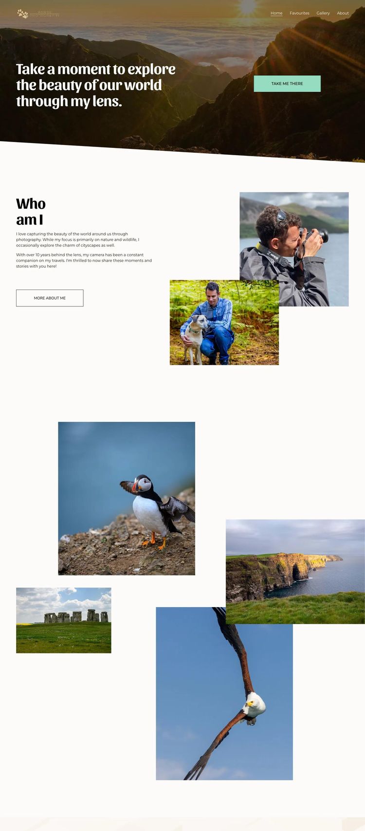 Screenshot 2 of Pawse Photography (Example Squarespace Photography Website)