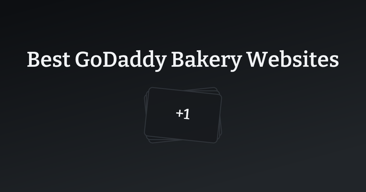 Best GoDaddy Bakery Websites with count