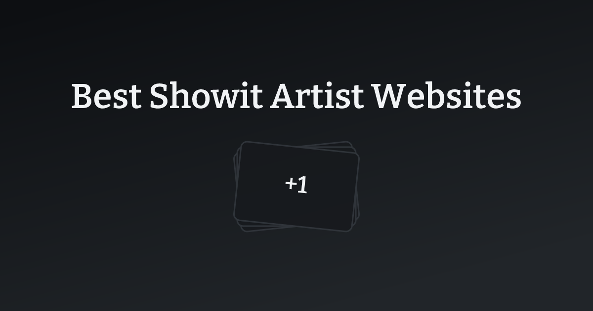 Best Showit Artist Websites with count