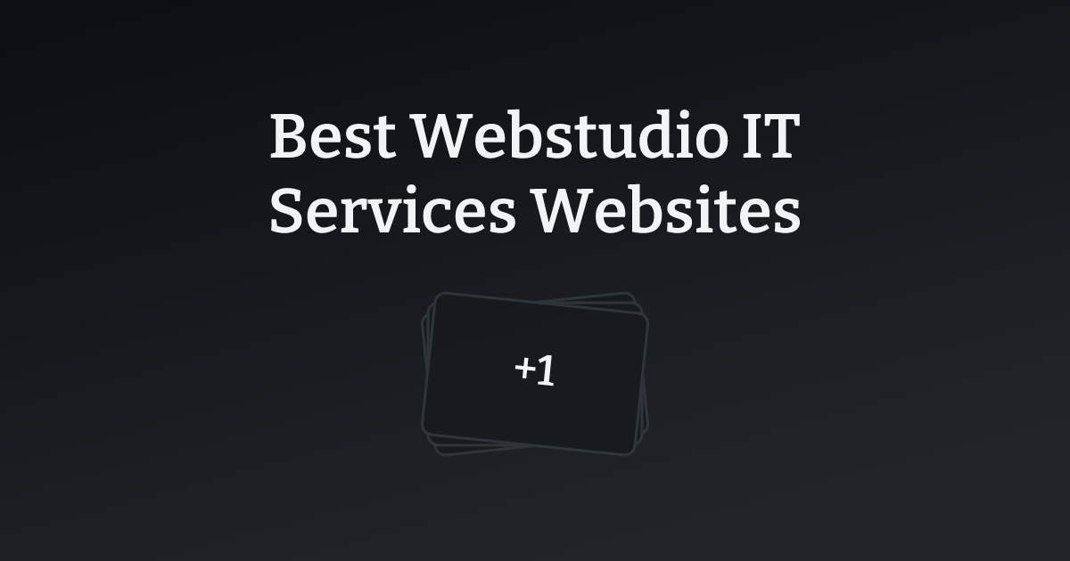 Best Webstudio IT Services Websites with count