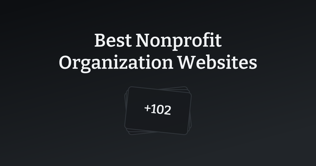 Best Nonprofit Organization Websites with count