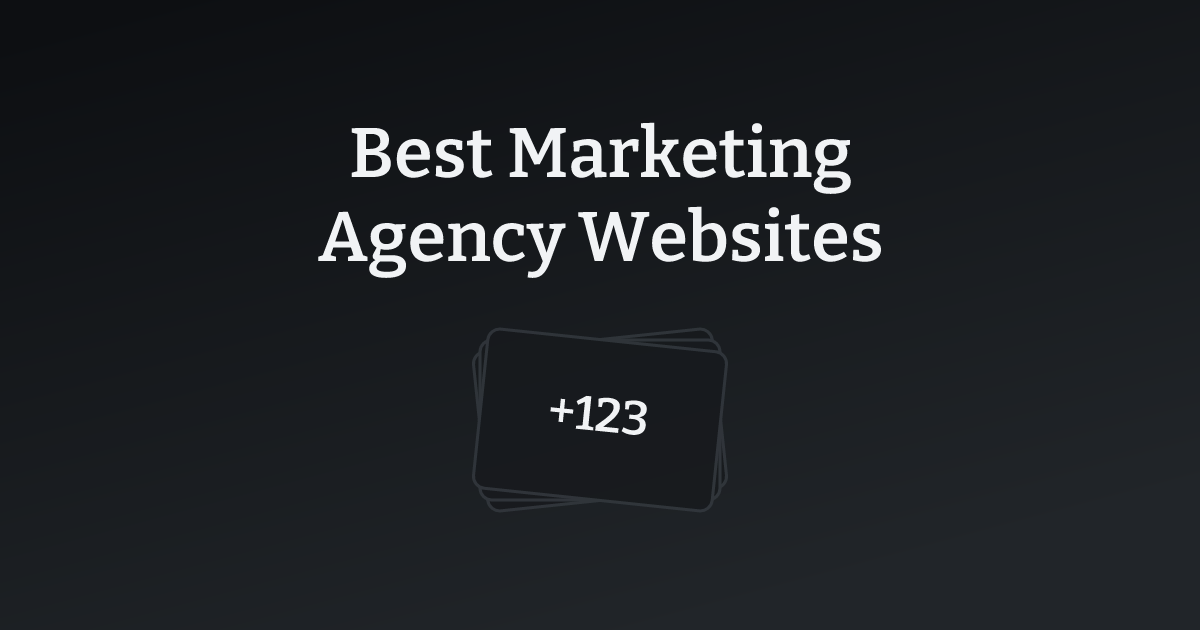 Best Marketing Agency Websites with count