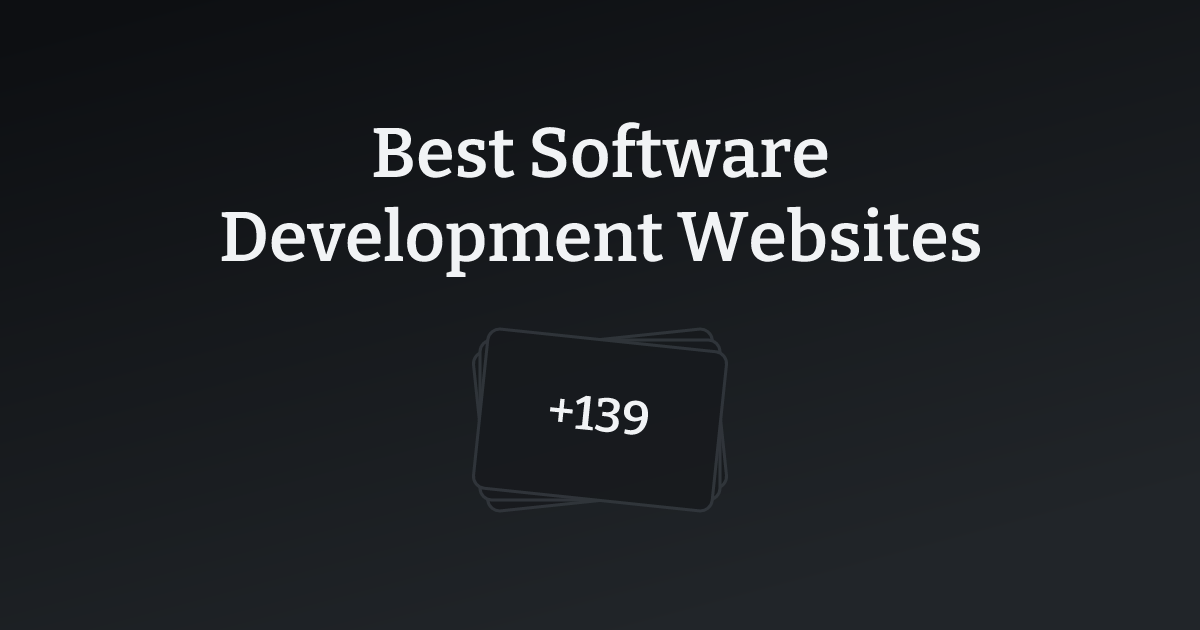 Best Software Development Websites with count