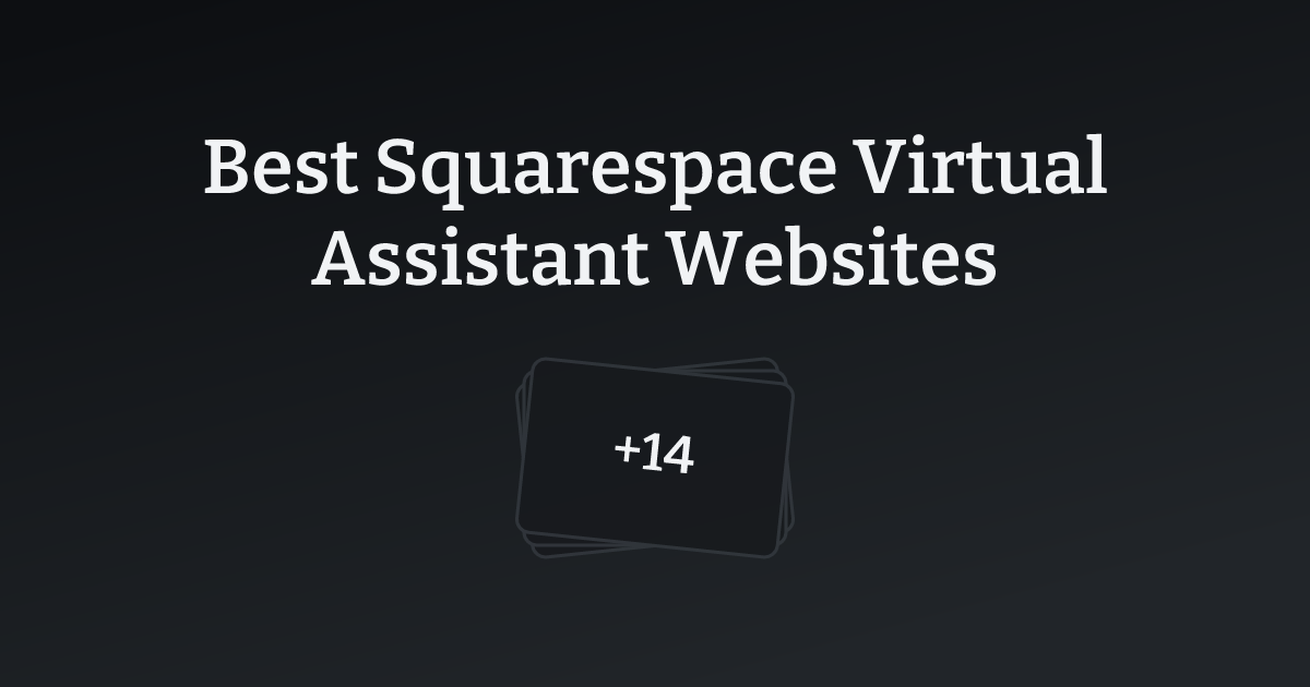 Best Squarespace Virtual Assistant Websites with count