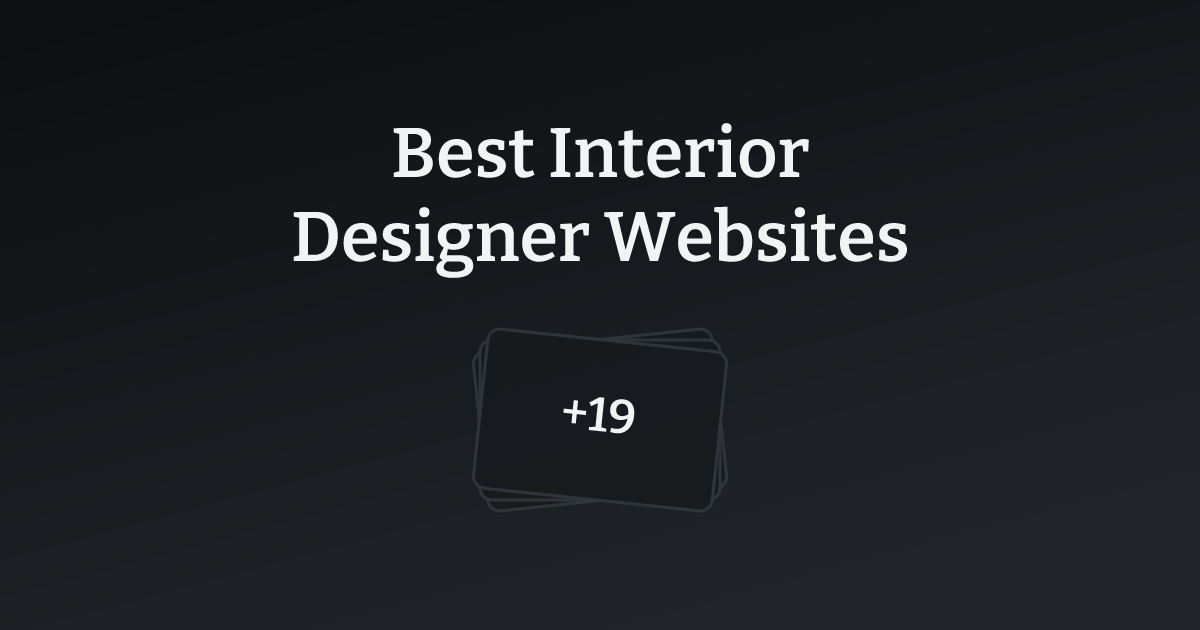 Best Interior Designer Websites with count