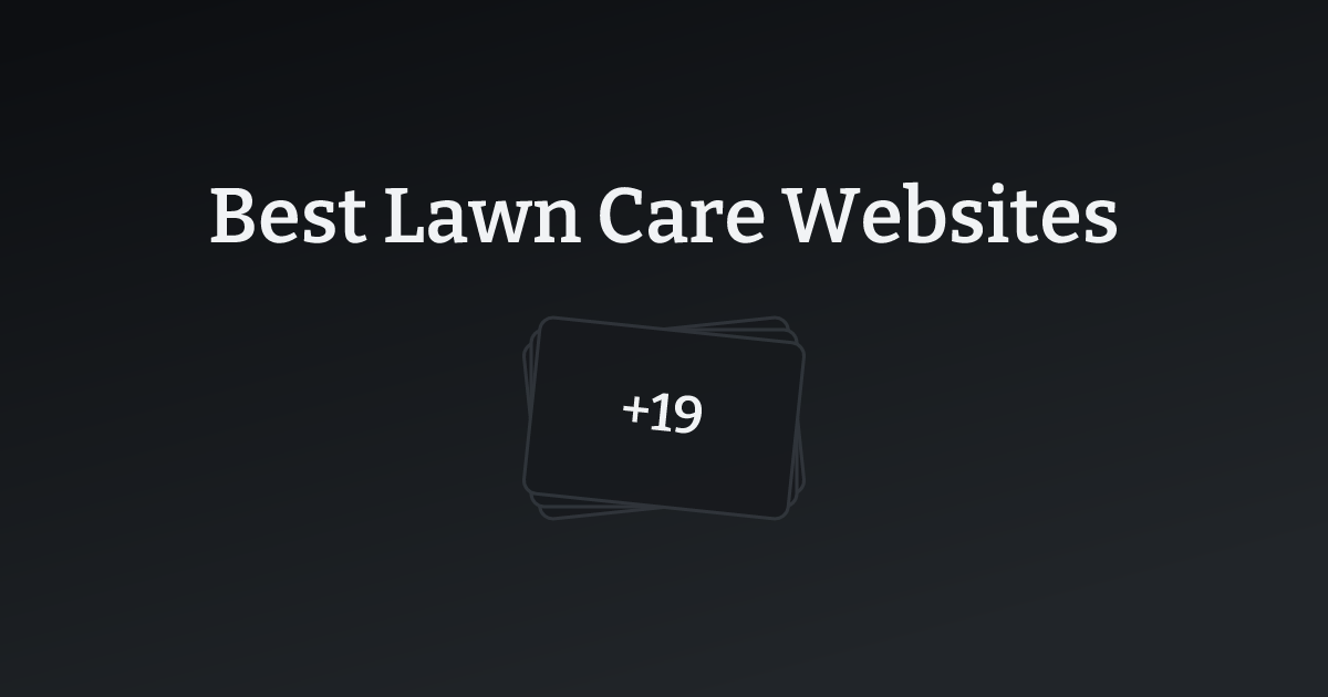 Best Lawn Care Websites with count