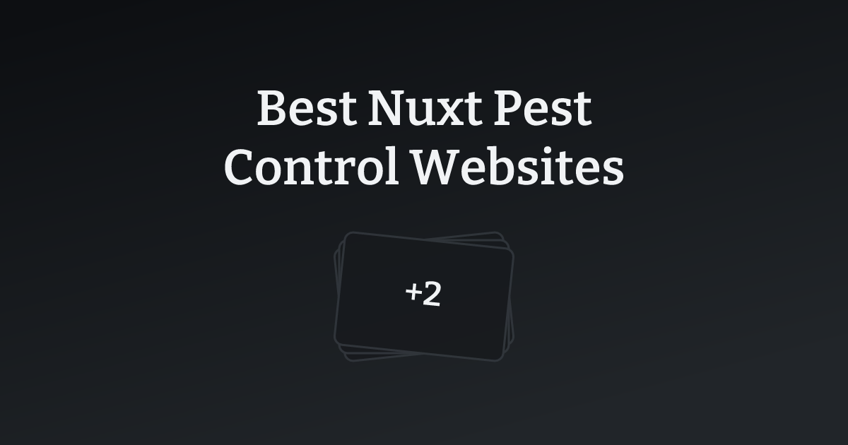 Best Nuxt Pest Control Websites with count