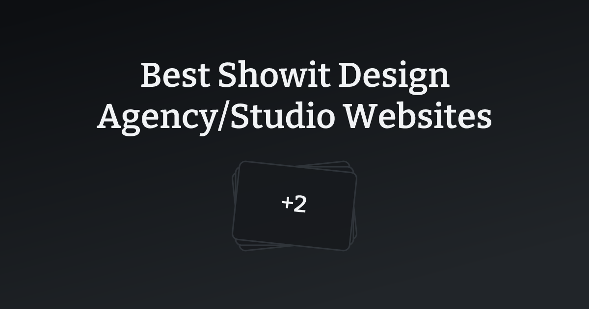 Best Showit Design Agency/Studio Websites with count