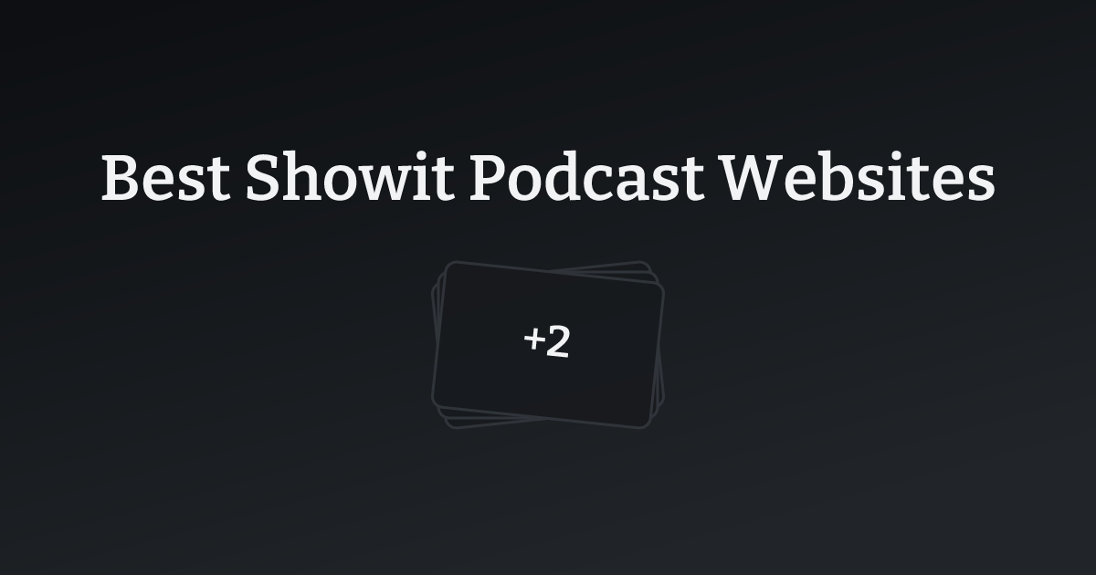 Best Showit Podcast Websites with count