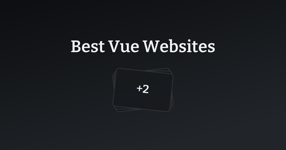 Best Vue Websites with count