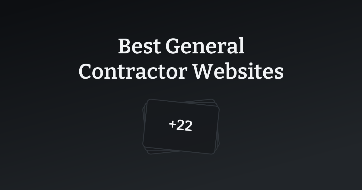 Best General Contractor Websites with count