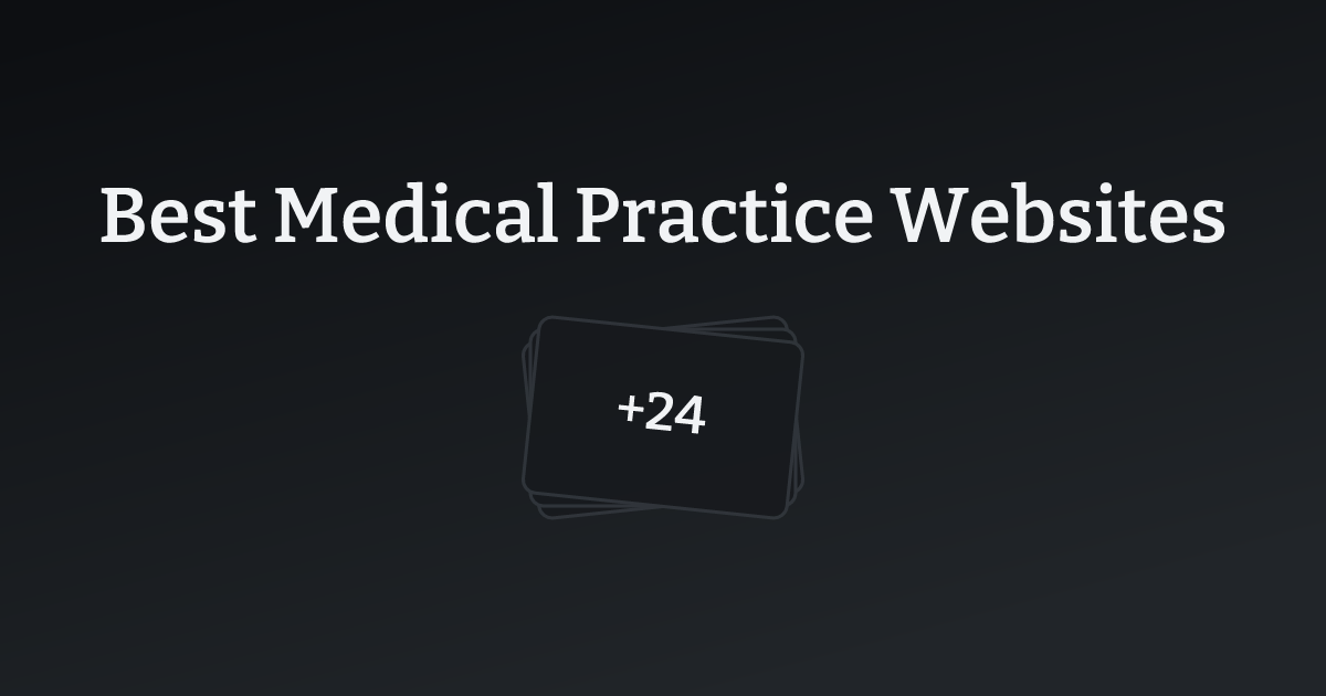 Best Medical Practice Websites with count