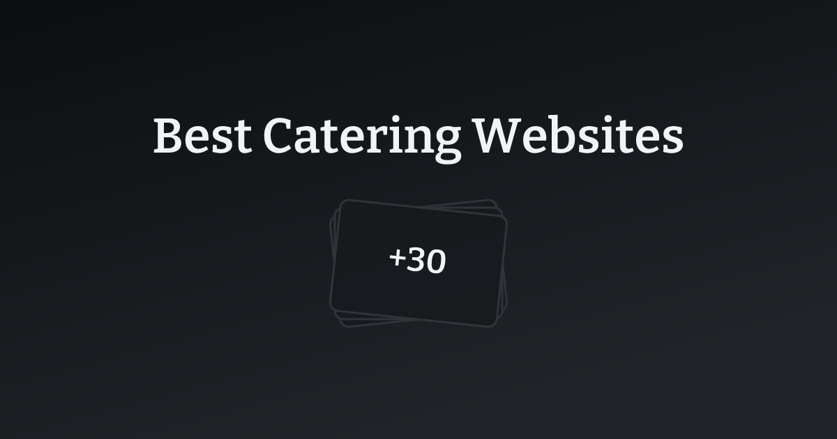 Best Catering Websites with count