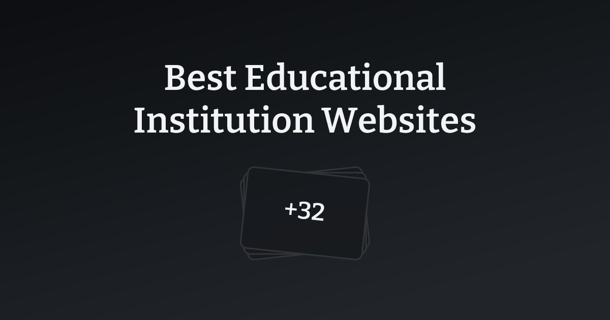 Best Educational Institution Websites with count