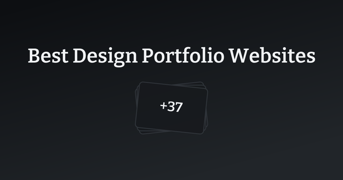 Best Design Portfolio Websites with count