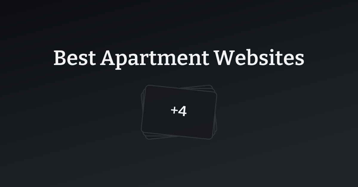 Best Apartment Websites with count