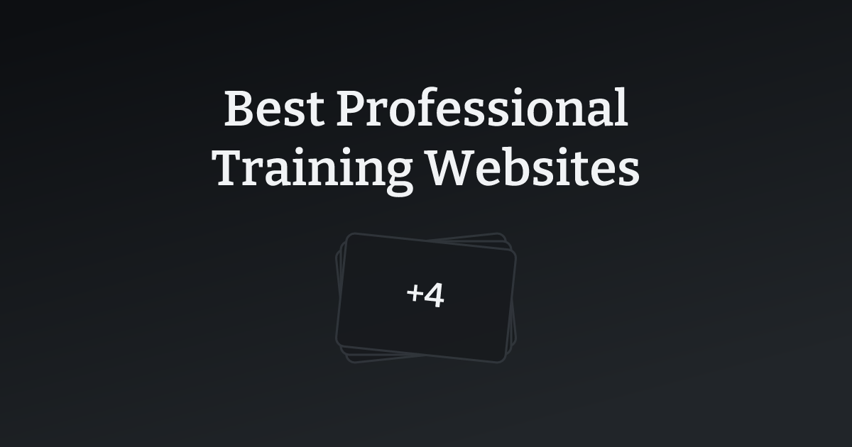 Best Professional Training Websites with count