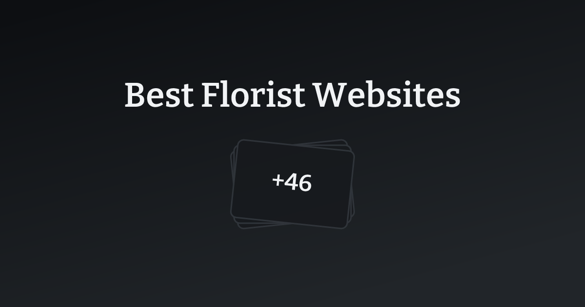 Best Florist Websites with count