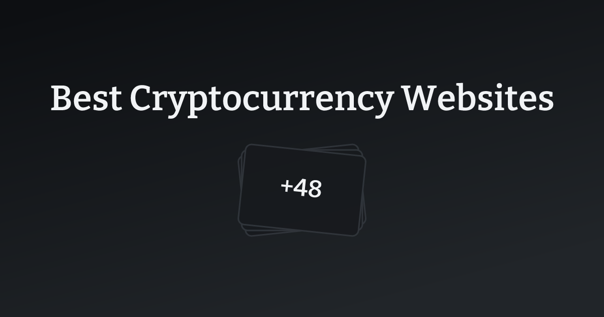 Best Cryptocurrency Websites with count