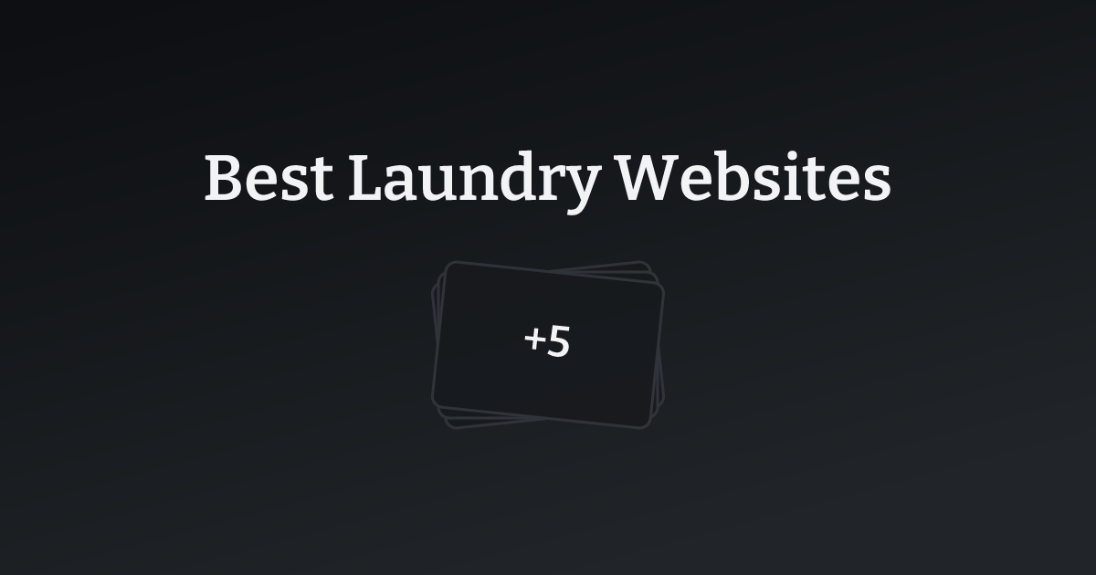 Best Laundry Websites with count