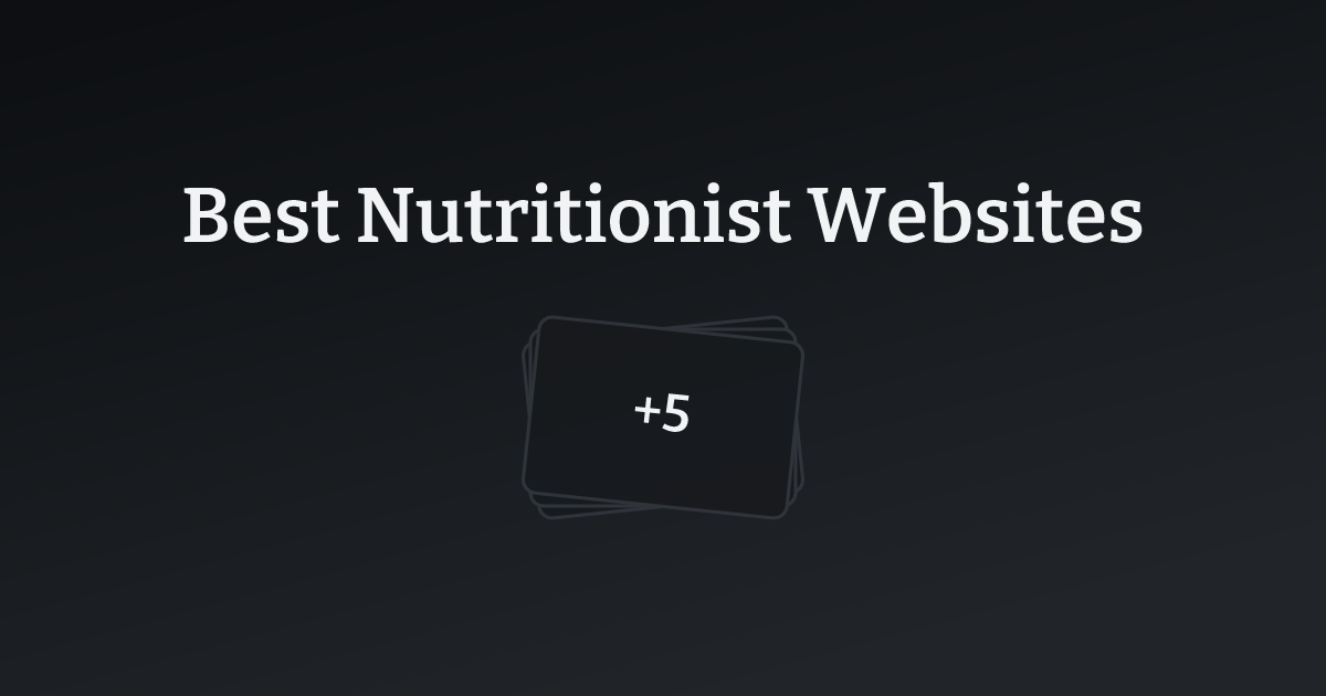 Best Nutritionist Websites with count